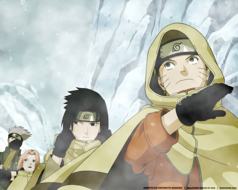 Naruto team in snow