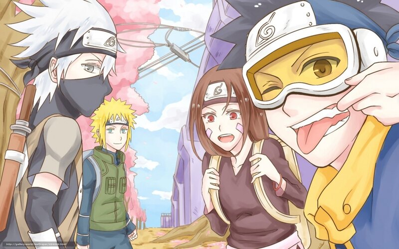 Naruto team in spring