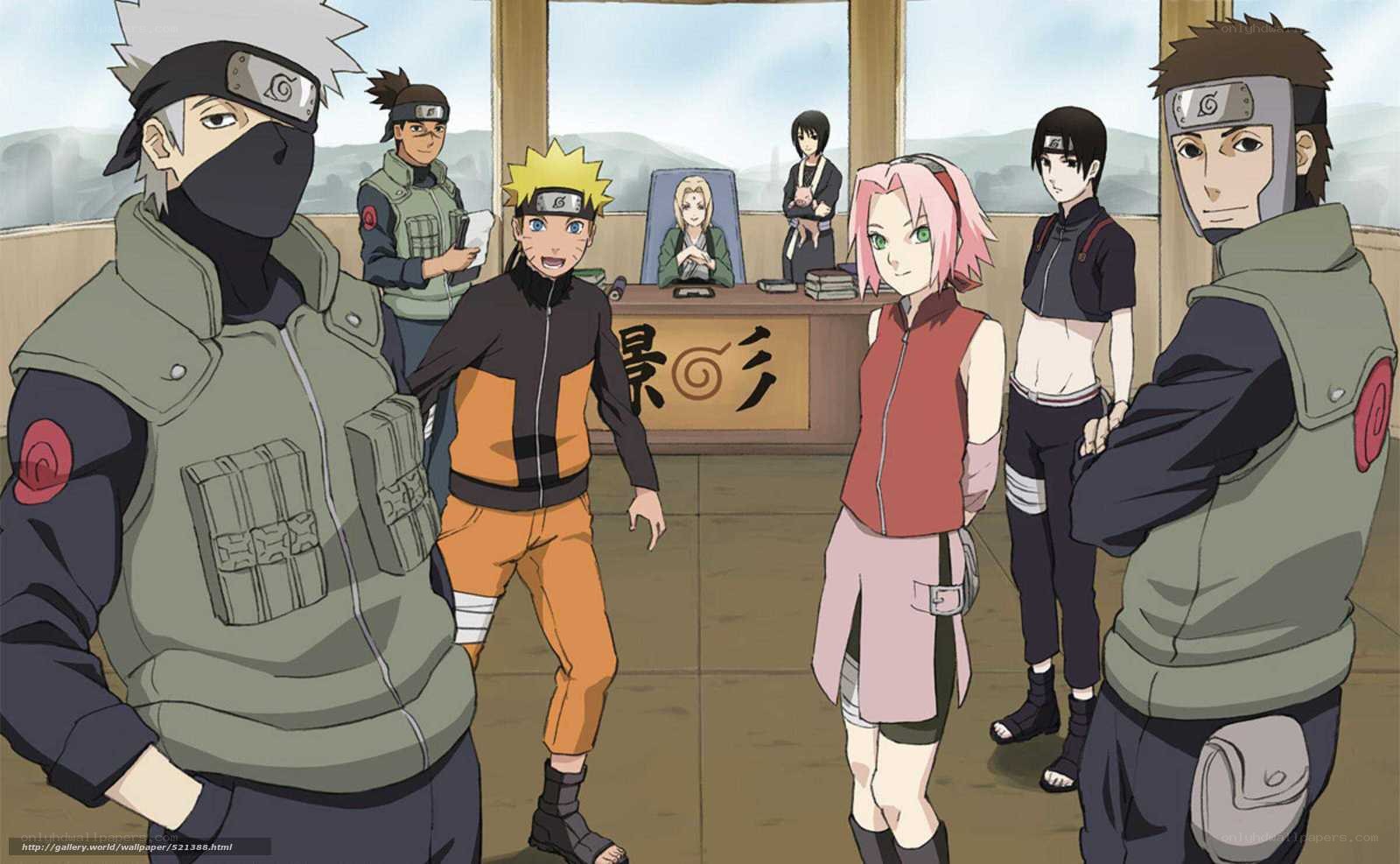 Naruto team in the office