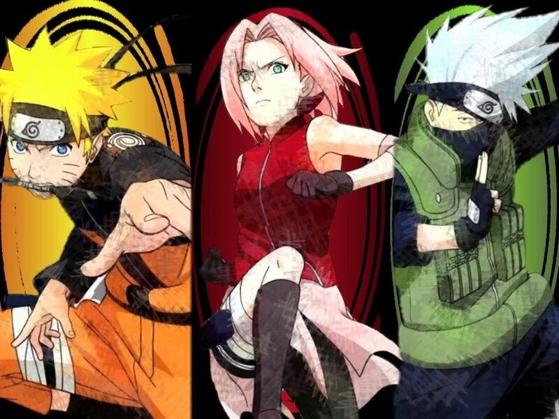 Naruto team poses