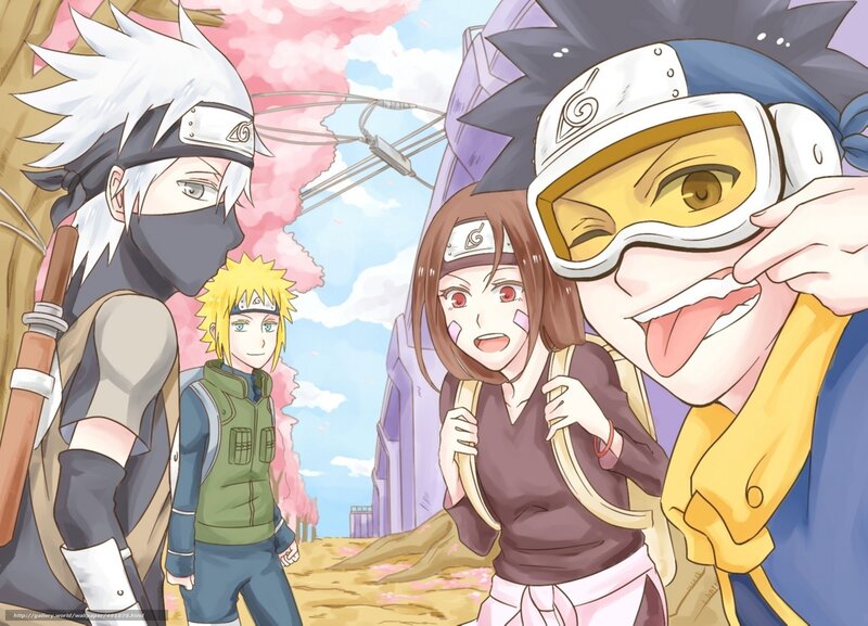 Naruto team selfie