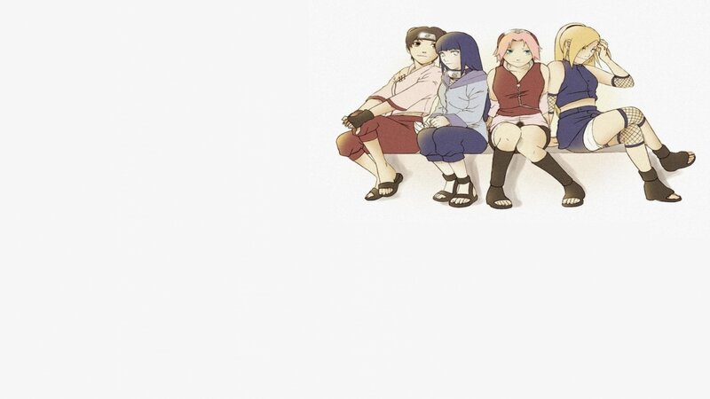 Naruto team sitting together