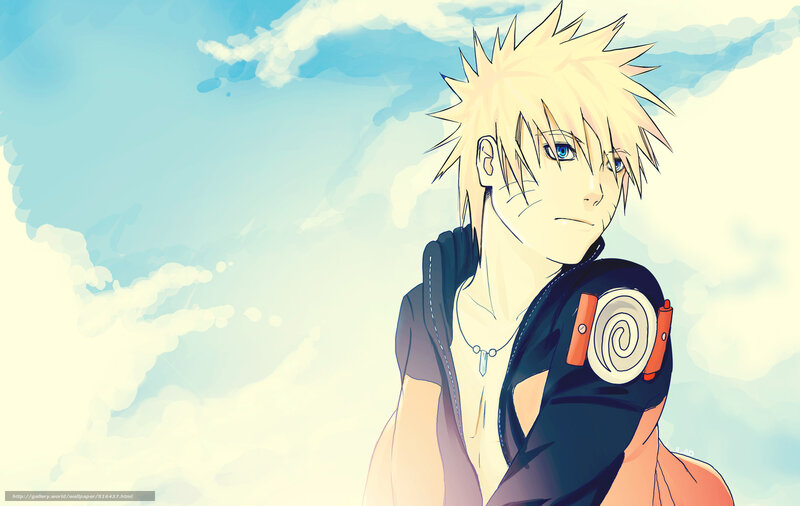 Naruto under blue sky