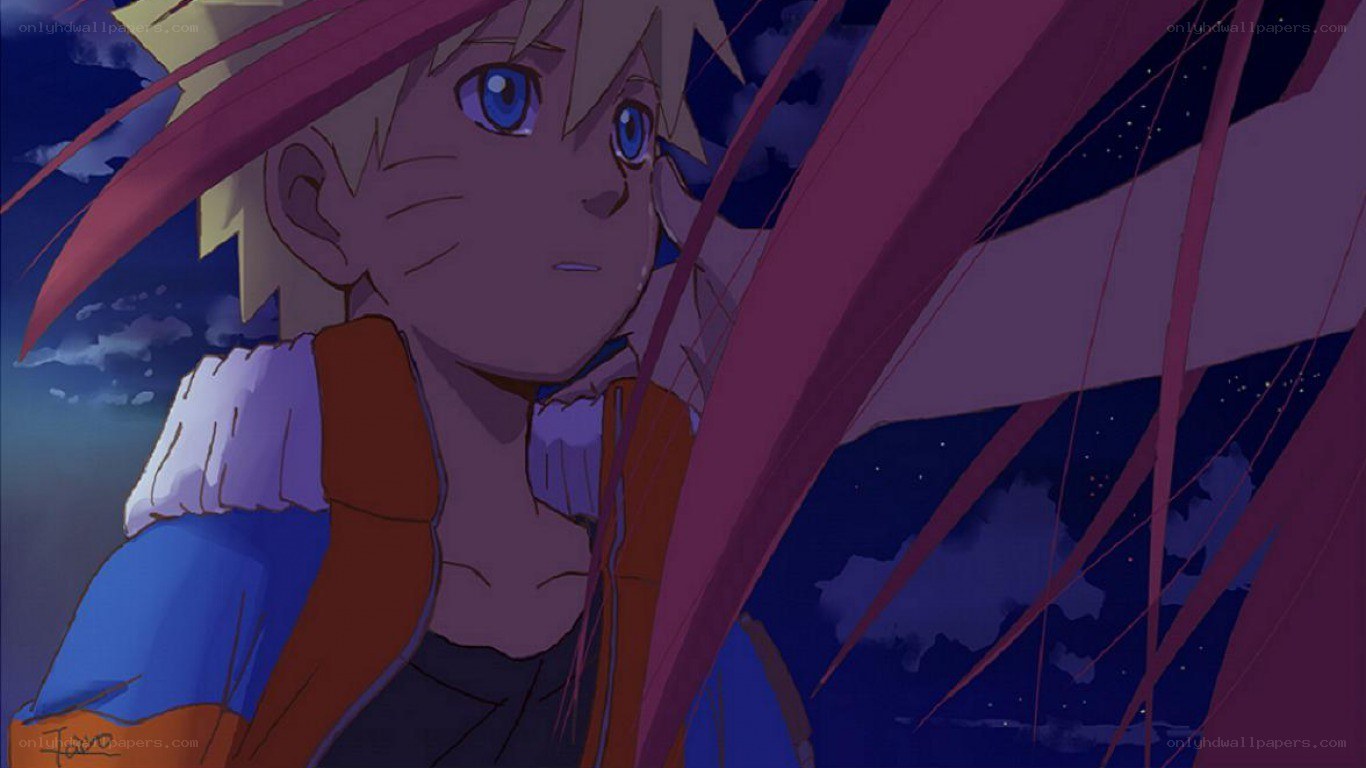 Naruto under starry sky