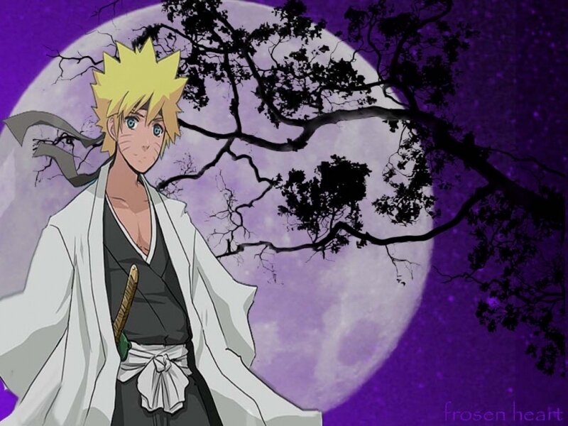 Naruto under the moon
