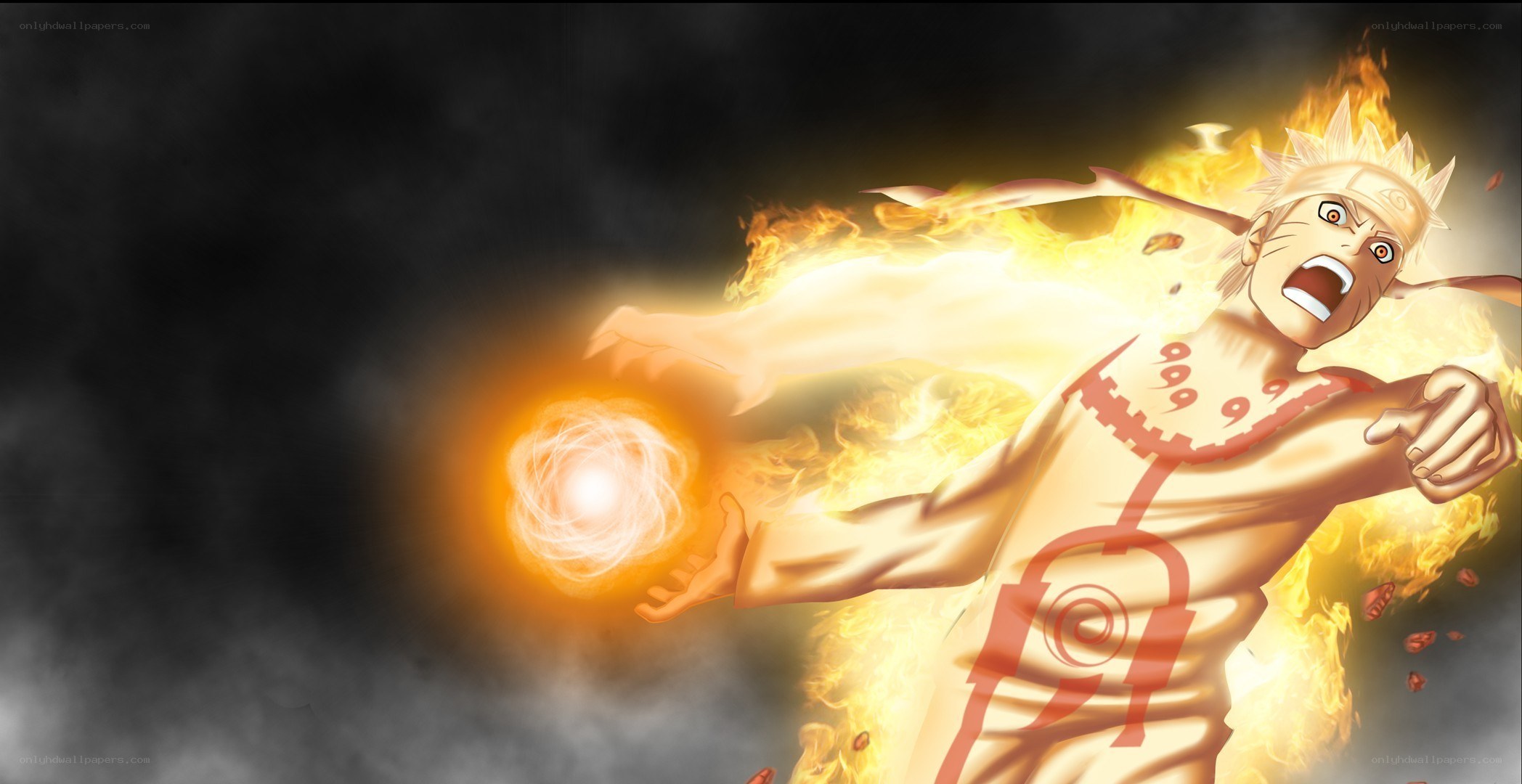 Naruto using Rasengan