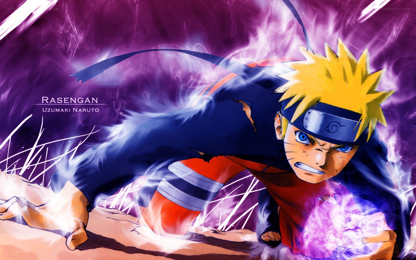 Naruto using Rasengan
