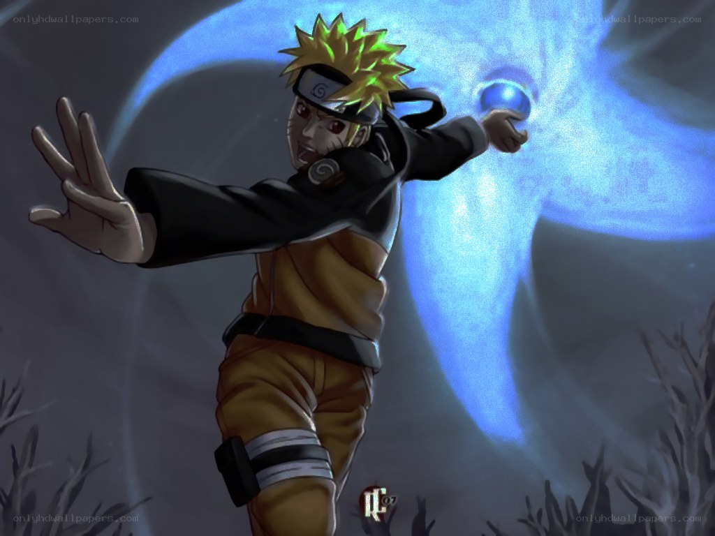 Naruto using Rasengan