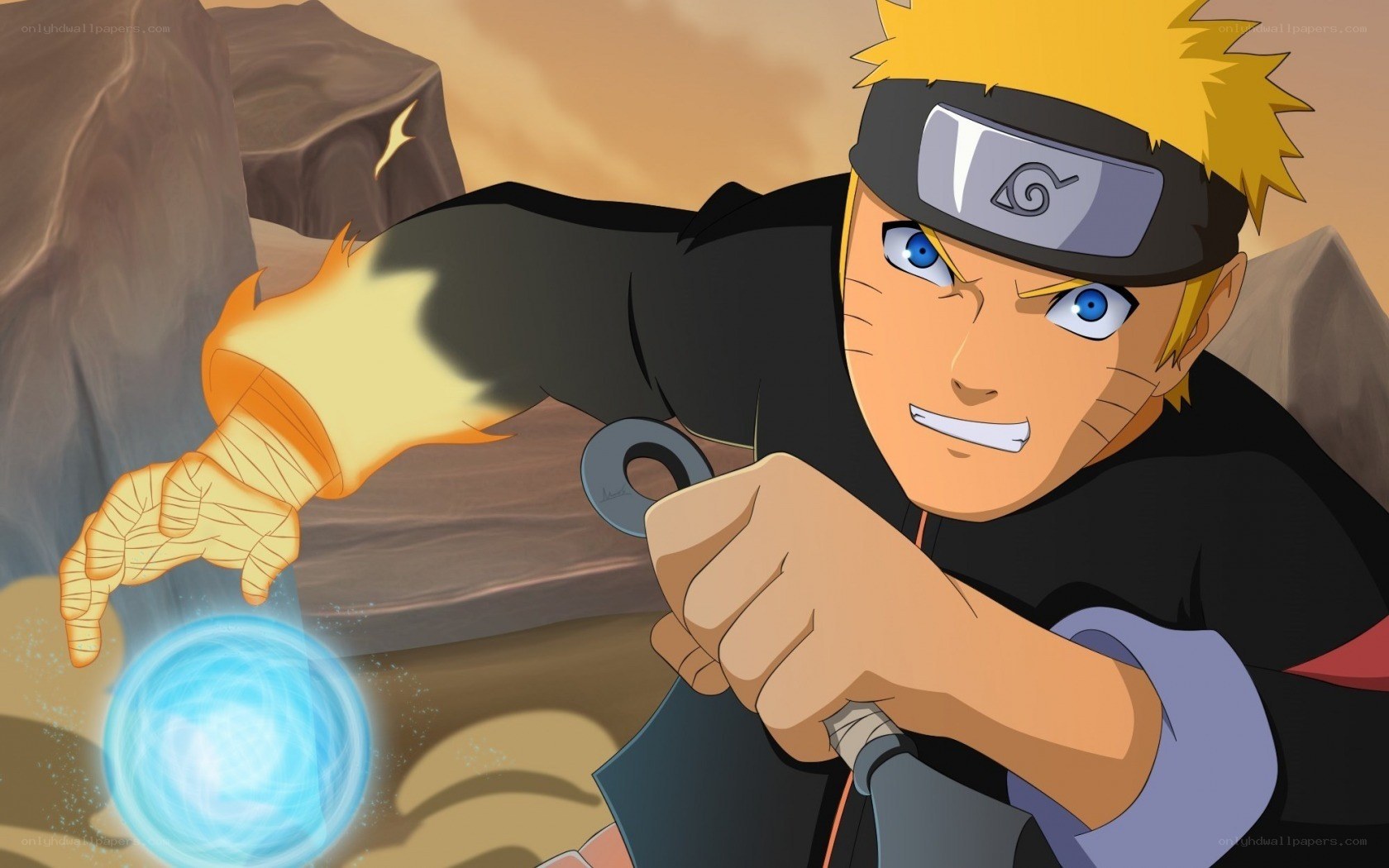 Naruto using Rasengan