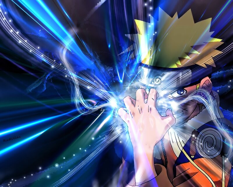 Naruto using Rasengan