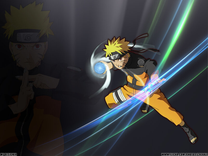 Naruto using Rasengan