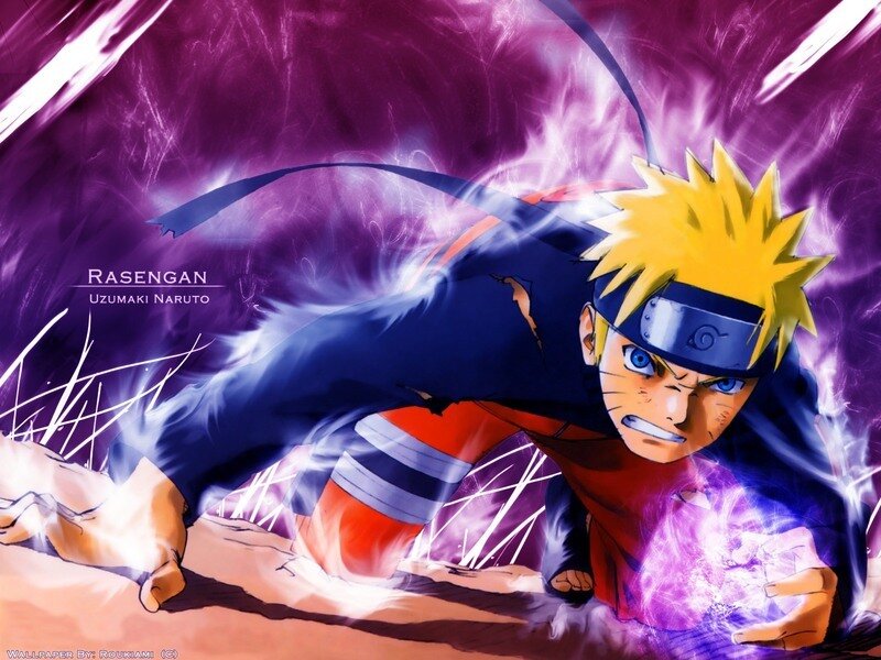 Naruto Using Rasengan — Purple