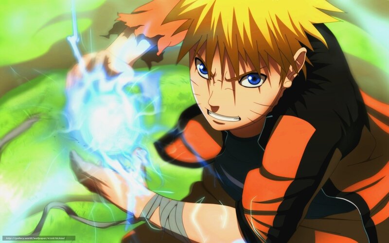 Naruto using Rasengan