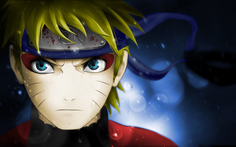 Naruto Uzumaki — Blue, Dramatic, Night