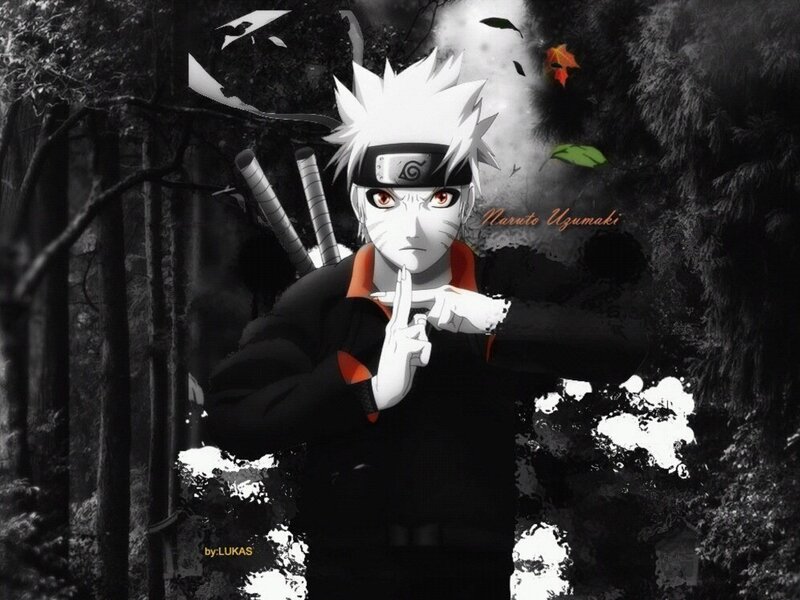 Naruto Uzumaki Character — Black, Dramatic, Autumn