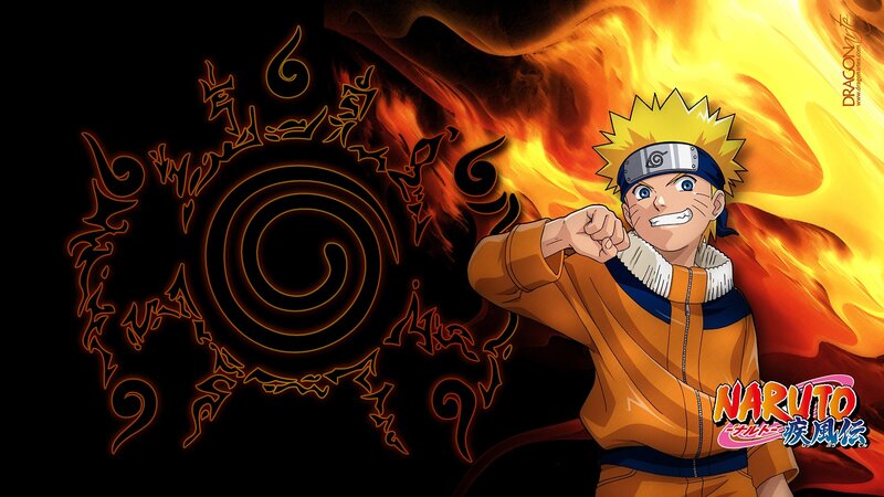 Naruto Uzumaki Character — Orange, Dramatic, Anime, Flames