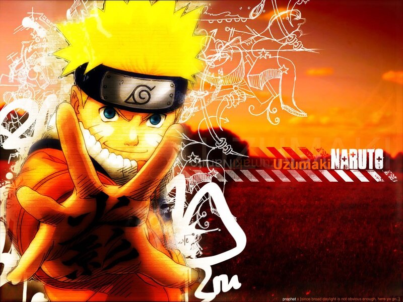 Naruto Uzumaki Character — Orange, Energetic, Sunset, Anime