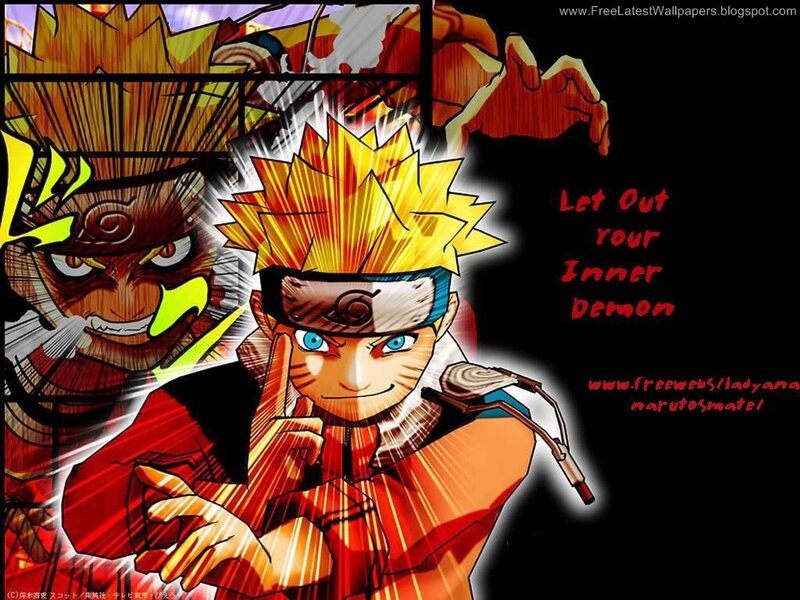 Naruto Uzumaki Character — Red, Intense