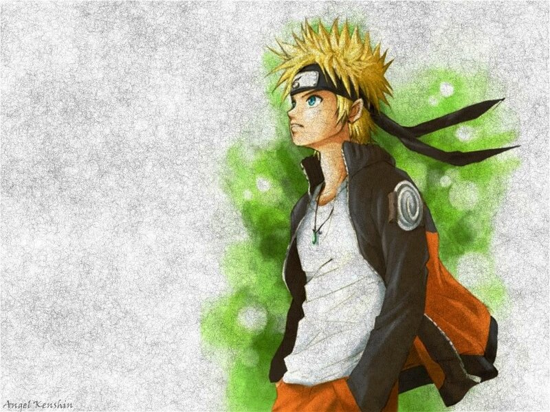 Naruto Uzumaki Character — Yellow, Determined, Anime, Headband