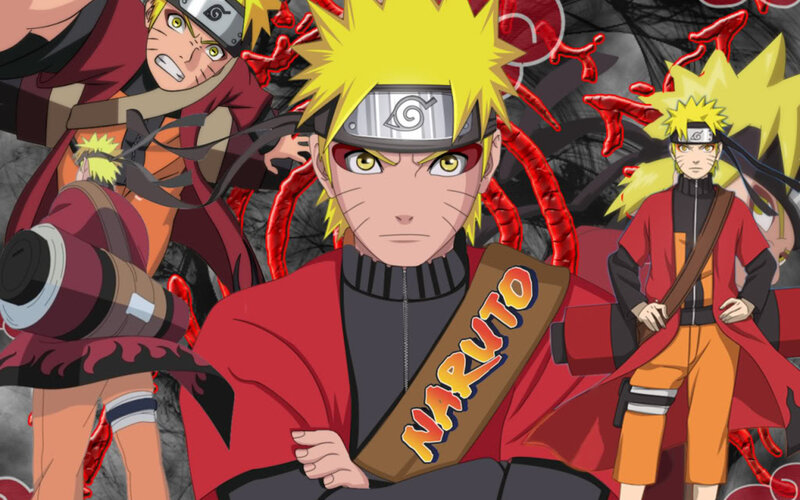 Naruto Uzumaki Character — Yellow, Dramatic, Anime, Red Cloak