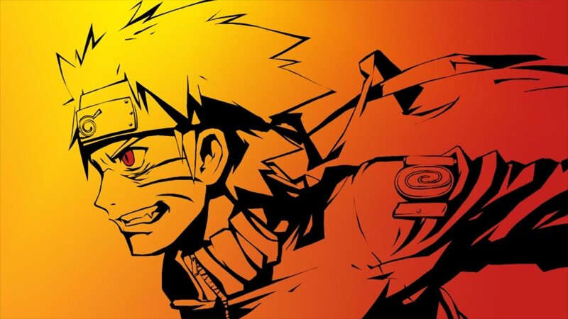 Naruto Uzumaki Character — Yellow, Dramatic, Sunset