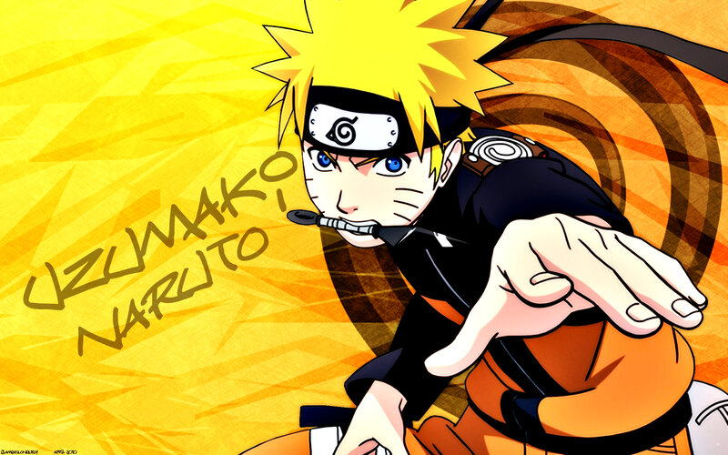 Naruto Uzumaki Character — Yellow, Dynamic