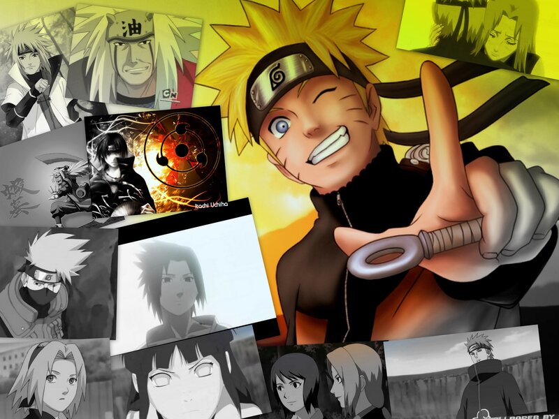 Naruto Uzumaki Collage — Yellow