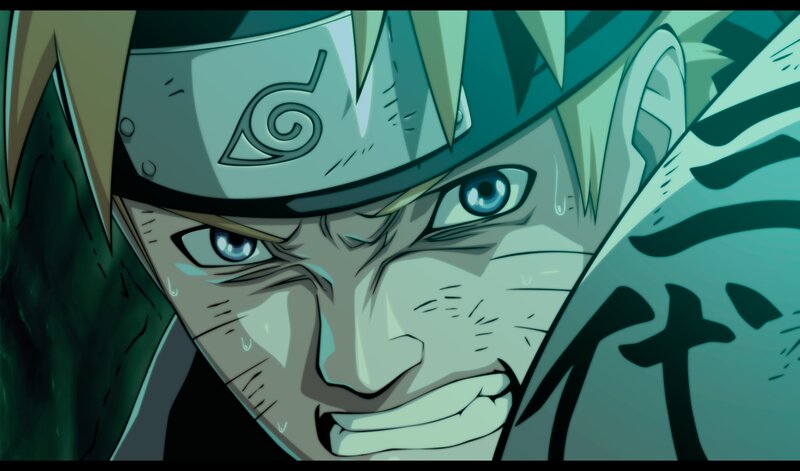 Naruto Uzumaki Face — Green