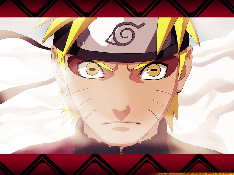 Naruto Uzumaki Face — Red