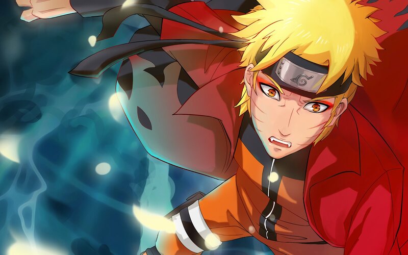 Naruto Uzumaki in Action — Orange