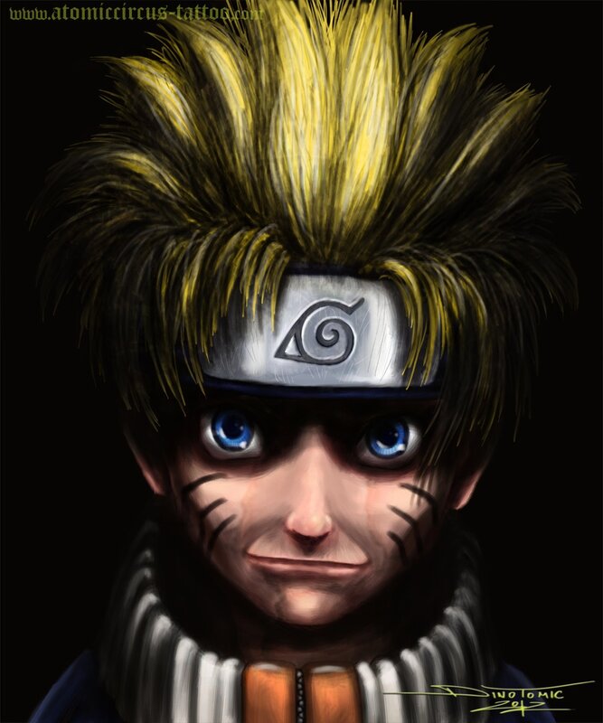 Naruto Uzumaki Portrait — Yellow