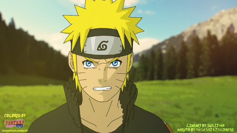 Naruto Uzumaki — Yellow, Determined, Afternoon, Anime
