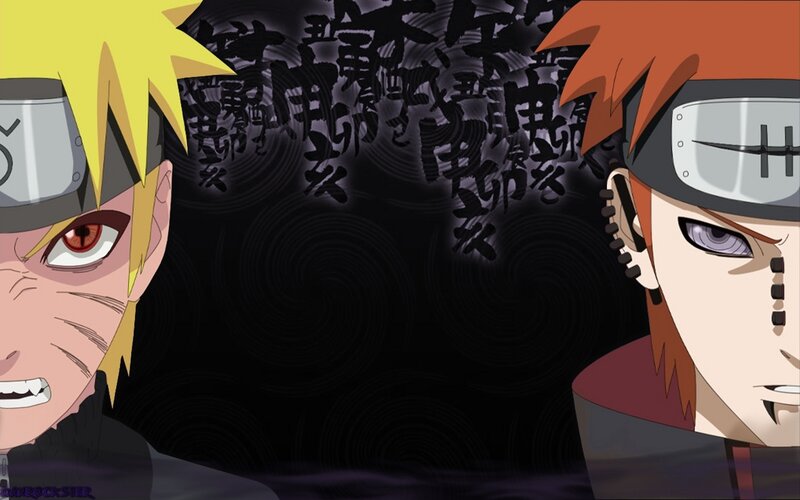 Naruto vs Gaara confrontation