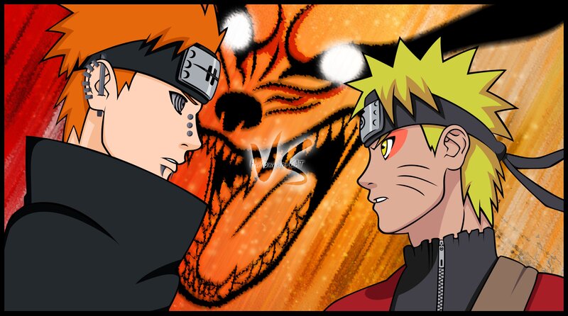 Naruto vs Pain battle