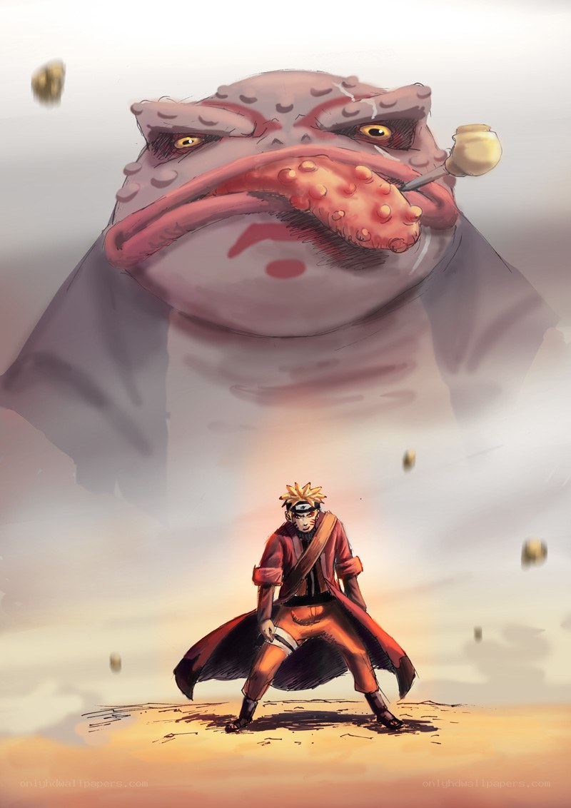 Naruto vs toad sage