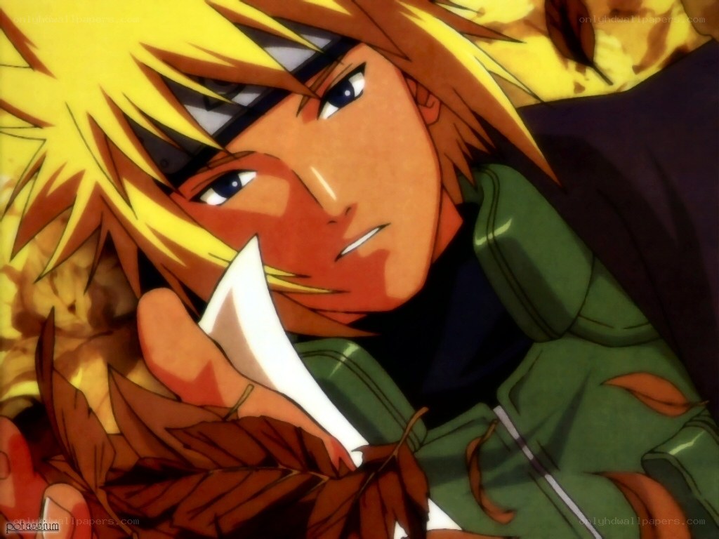 Naruto with autumn leaves