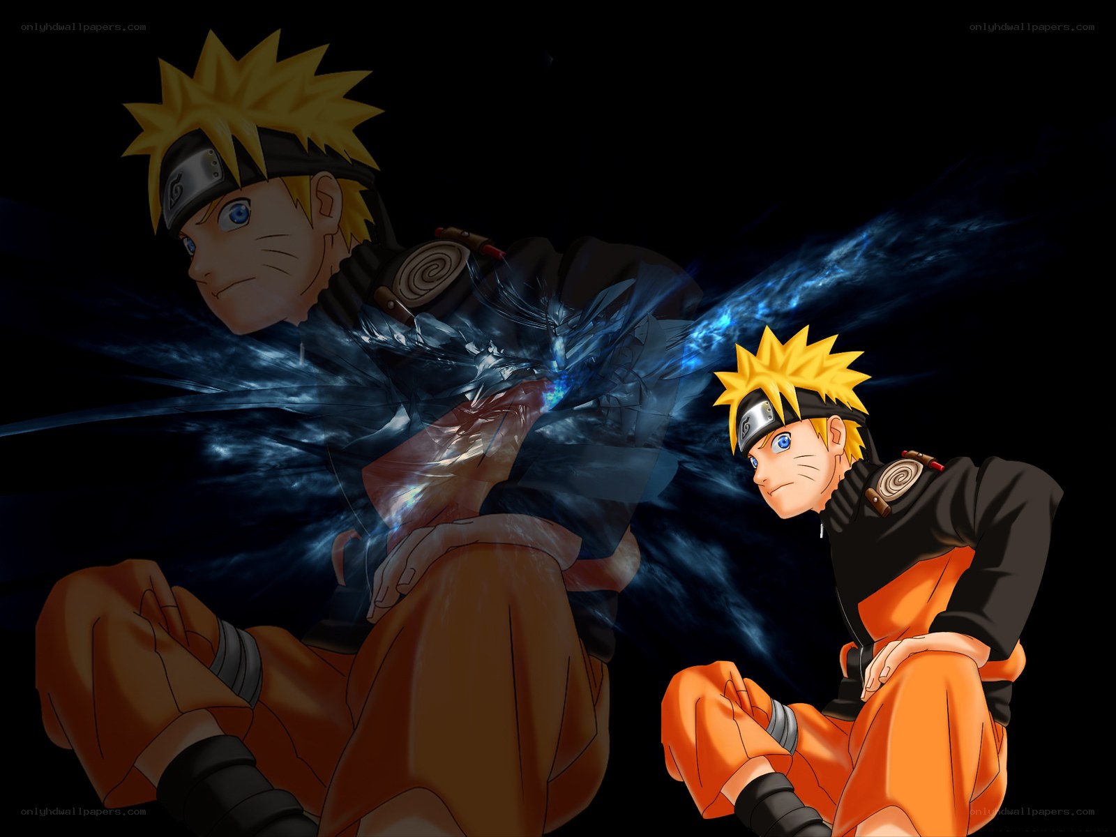 Naruto with blue energy