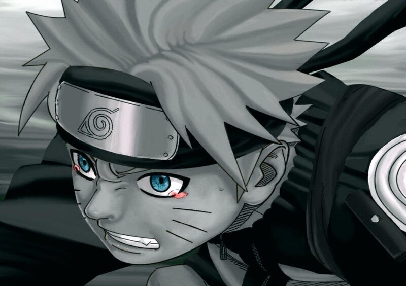 Naruto with Blue Eyes — Gray
