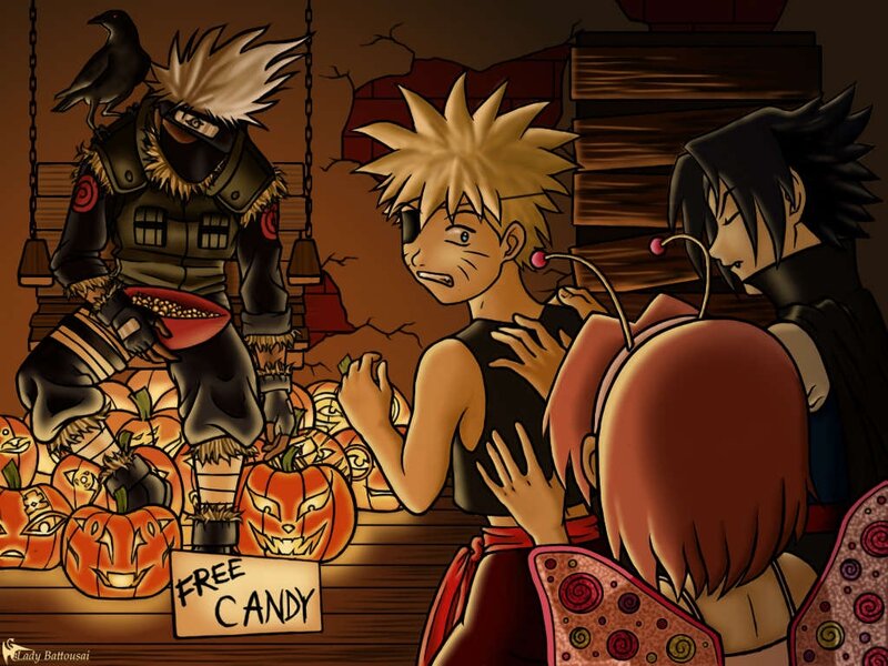 Naruto with Candy