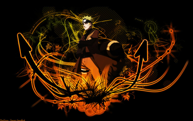 Naruto with chakra energy