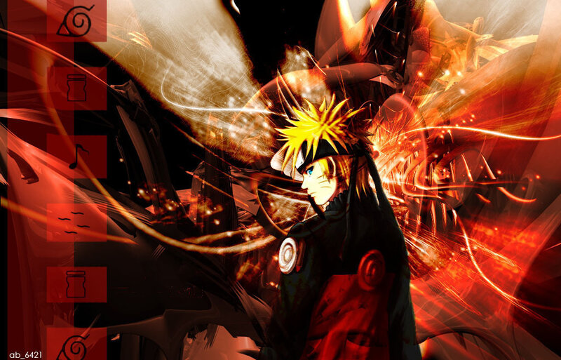 Naruto with Chakra — Red