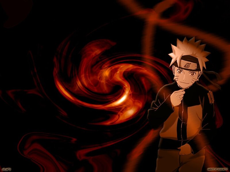 Naruto with chakra swirl