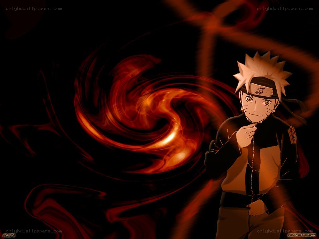 Naruto with chakra swirl