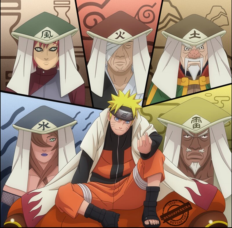 Naruto with Five Kage