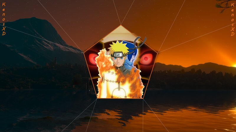 Naruto with Flames — Orange