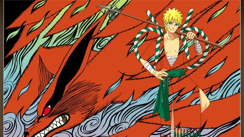 Naruto with Fox Demon — Red