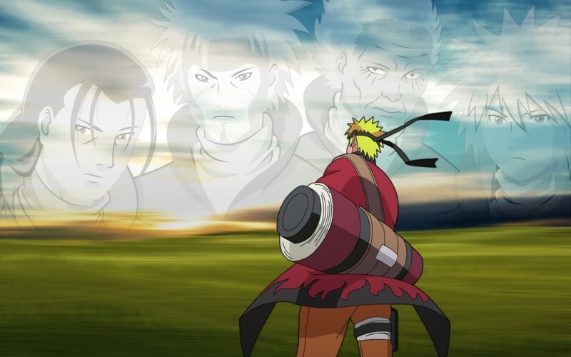 Naruto with his mentors