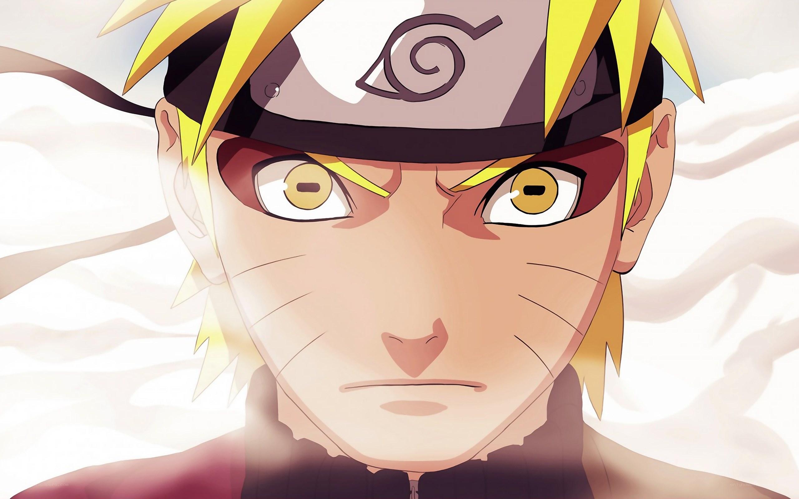 Naruto with intense eyes