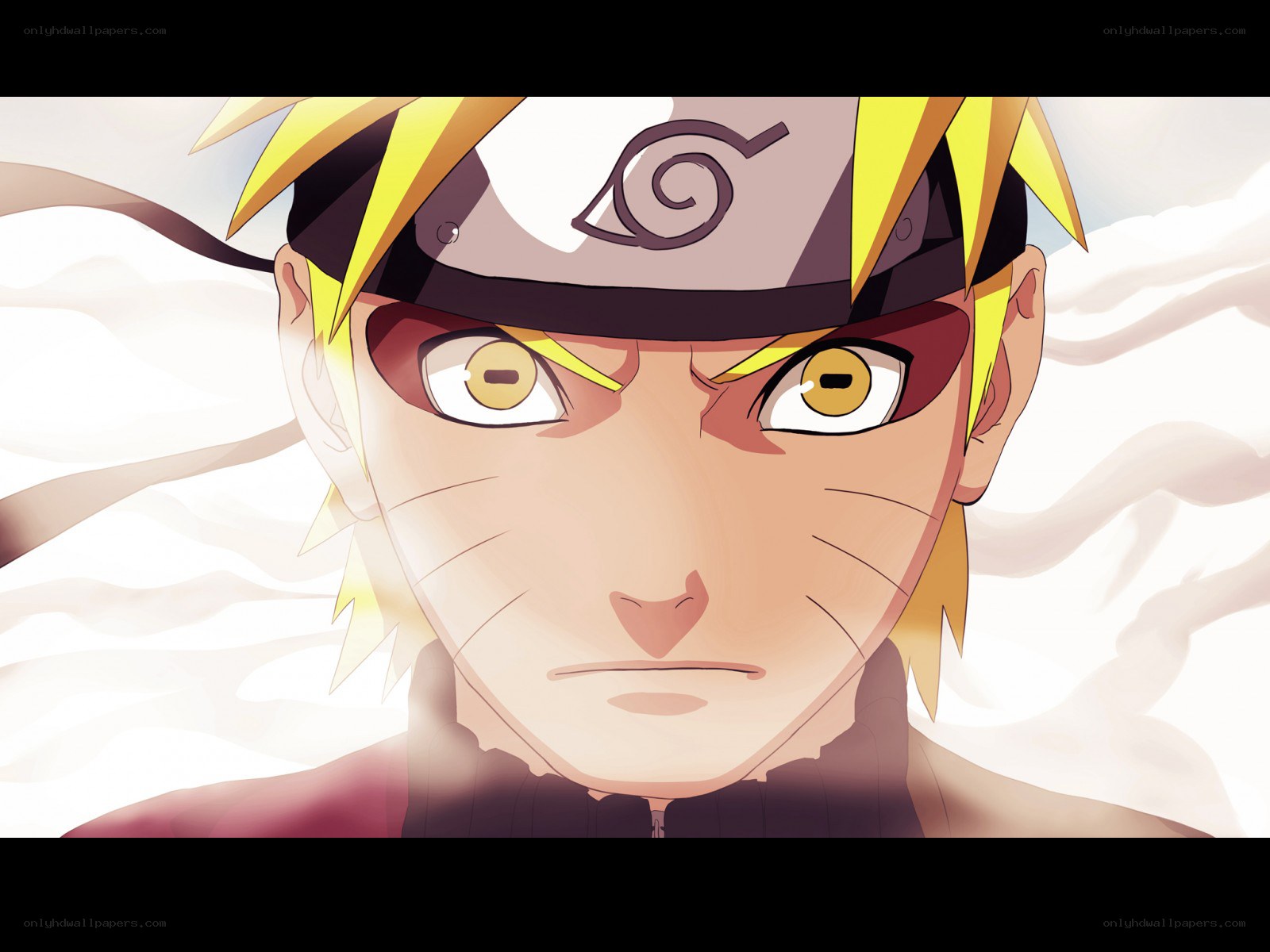 Naruto with intense eyes