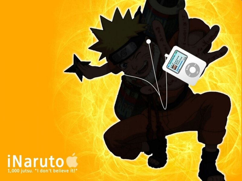 Naruto with iPod